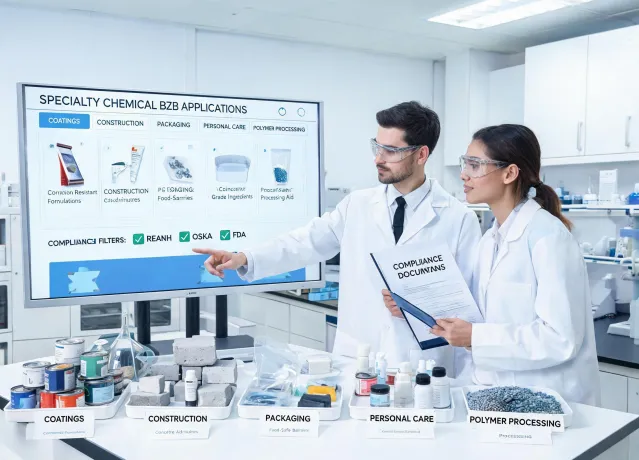 chemical industry application filter dashboard